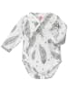 Makoma Langarmbody Federn in weiss