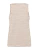 ELBSAND Top Maavi in Camel + Bright White STRIPE