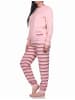 NORMANN Frottee Schlafanzug Bündchen - 77708 in rose