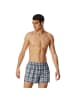 Schiesser Web-Boxershorts 2er Pack in Blau