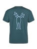 elkline T-Shirt Rudolf in trekking green - ashblue