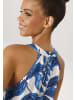 Aniston CASUAL Blusentop in wollweiß-nachtblau-blau-türkis-hellblau