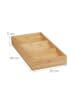 relaxdays Gewürzregal Schublade in Natur - (B)20 x (H)5 x (T)38 cm