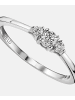Diamant L'éternel Ring aus 375 Weißgold mit 0.15 Karat Diamant