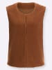 Sieh an! Teddy-Weste in cognac