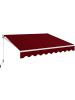 COSTWAY Gelenkarmmarkise 3x2,5m in Rot