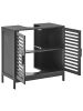 Beliani Badezimmerschrank MISSOULA in Schwarz - (W) 60 x (H) 60 x (L) 30 cm