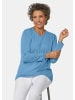 GOLDNER Basicpullover mit V-Ausschnitt in himmelblau
