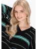 IZIA Women Sweater in black aqua