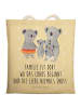Mr. & Mrs. Panda Tasche Koala Familie mit Spruch in Gelb Pastell