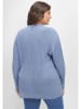 sheego Strickjacke in mittelblau