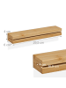 relaxdays Schlüsselbrett in Natur - (B)29,5 x (H)4 x (T)6 cm