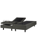 Beliani Doppelbett CASTELLAN in Grau/Schwarz - (W) 180 x (H) 37 x (L) 200 cm