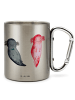 Mr. & Mrs. Panda Thermotasse Axolotl Freundin ohne Spruch in Silber