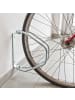 relaxdays 3 x Fahrradständer in Silber - (B)9 x (H)32,5 x (T)28,5 cm