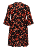 KAFFE curve Kleid KCami A-shape in Red Flower