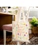 Mr. & Mrs. Panda Tote Bag Du bist eine Wildblume mit Spruch in Bunt