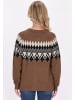 VIRITA Women Cardigan in Kamel Mehrfarbig