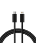 Platyne USB-C-auf-Lightning-Kabel in Schwarz