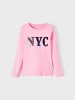 name it Langarm Pailletten Jersey Oberteil NKFOSILIA in Pink