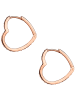 Rafaela Donata Creolen Herz aus Sterling Silber mit Zirkonia in roségold