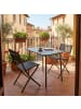 VCM  3 tlg. Bistroset Balkonset Gartenset Metall Sumila in Schwarz