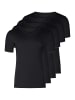 Skiny Unterhemd / Shirt Kurzarm Basis in Schwarz