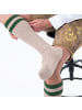 Occulto Lange Trachtensocken Wiesendistel Hellbraun-Grün