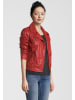 H.I.S Lederjacke mit Reverskragen in RED