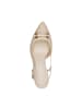 Tamaris Pumps aus Leder mit Absatz Ivory