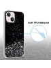 cadorabo Hülle für Apple iPhone 14 Glitter in Schwarz mit Glitter