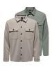 ONLY & SONS Hemdjacke / Overshirt Newkodyl in Hellgrün / hellgrau