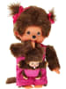 Monchhichi Kuscheltier Monchhichi Mutter Care Pink Mädchen, ca. 20 cm, ab 3 Jahre