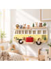 relaxdays Toniebox Regal "Bus" in Gelb - (B)62 x (H)32 x (T)13 cm