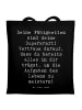 Mr. & Mrs. Panda Shopping Tasche Spruch Vertrauen in Fähigkeiten... in Schwarz