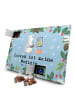 Mr. & Mrs. Panda Adventskalender Pinguin Zocken mit Spruch in Eisblau