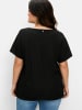 sheego T-Shirt in schwarz