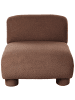 Beliani Sofaelement MJALBI in Braun - (W) 81 x (H) 69 x (L) 91 cm