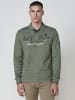 KOROSHI Langärmeliges Poloshirt in khaki