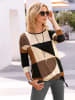 creation L 3/4-Arm-Shirt in champagner-cognac-bedruckt