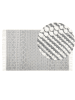 Beliani Geflochtener Teppich SOLHAN in Beige/Grau - (W) 160 x (L) 230 cm