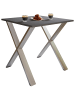 VCM  Premium Holz Esstisch Tisch Xona X Silber in Silber / Anthrazit