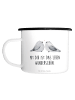 Mr. & Mrs. Panda Teetasse Turteltauben Liebe mit Spruch in Weiß