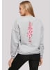 F4NT4STIC Oversize Sweatshirt Kirschblüte Japan in grau meliert
