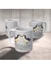 Mr. & Mrs. Panda Kaffeebecher Pinguin Liebe mit Spruch in Grau Pastell