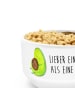 Mr. & Mrs. Panda Dessertschale Avocado Pfeifen mit Spruch in Weiß