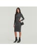 G-Star Raw Washed Slim Rib Kleid dk black gd