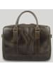 Buckle & Seam Everett Aktentasche Leder 38 cm Laptopfach olive