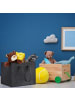 relaxdays 2x Kaminholzkorb in Anthrazit - (B)43 x (H)35 x (T)37 cm