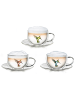 Creano 3er Set Thermo-Tasse "Hummi"mit Untersetzer in Bunt - 250ml Glas